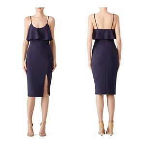 NEW LIKELY Size 4 Navy Blue Dionne Classic Cocktail Sheath Sleeveless Dress